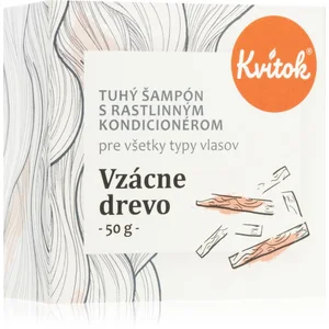 Kvitok Rare wood Barre de shampoing pour cheveux foncés 50 g pas cher