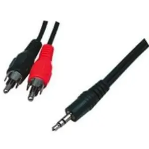 Câble Audio Jack 3.5 vers 2xRCA mâle/mâle - 1.2m pas cher