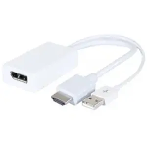 No Name Adaptateur HDMI 1.4 M + USB vers DP 1.2 F - 14cm pas cher