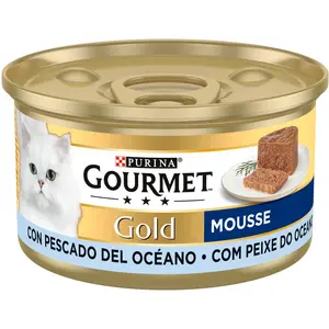 Purina 24x85g Ocean Fish Mousse Gourmet Gold nourriture pour chat pas cher