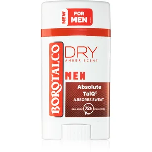 Borotalco MEN Dry déodorant solide 72h pour homme Amber Scent 40 ml pas cher
