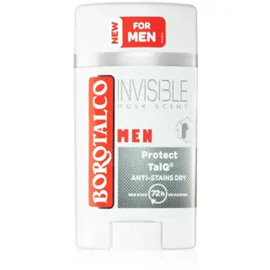 Borotalco MEN Invisible déodorant roll-on anti-traces blanches et jaunes pour homme parfums Musk Scent 40 ml