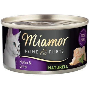 Miamor Filets Fins Naturels 6 x 80 g pour chat - poulet, canard pas cher