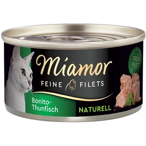 6x80g Filets Fins Naturels thon bonite Miamor - Nourriture pour Chat pas cher