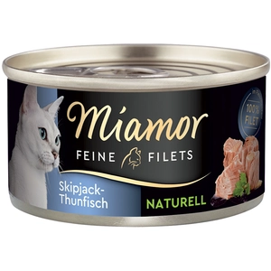 Miamor Filets Fins Naturels 6 x 80 g pour chat - thon Skipjack pas cher