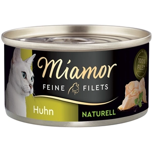 Miamor Filets Fins Naturels 6 x 80 g pour chat - poulet pur pas cher