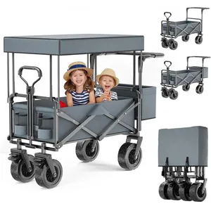 TTLIFE Poussette pliante,Charge maximale 100 kg,Tissu Oxford 600D,Toit... pas cher