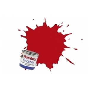 AB Gee Humbrol 14ml No. 1 Tinlet Enamel Paint 153 (Insignia Red Matt)