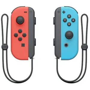 Paire De Manettes Joy-con Gauche Rouge Néon & Droite Bleu Néon pas cher