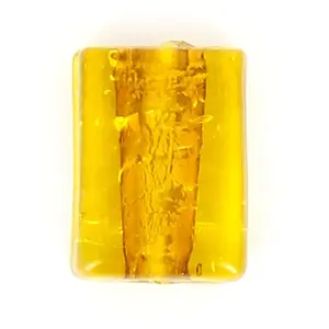 Topaze Perle plate rectangulaire en verre - Jaune vert - 11 x 15 mmVendu parscrapmalin