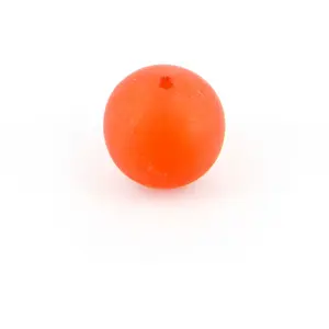 Topaze Perle translucide ronde en résine - Rouge - 20 mm