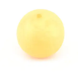 Topaze Perle translucide ronde en résine - Pêche et Rose - 20 mm