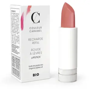 Recharge rouge à lèvres satiné bio - COULEUR CARAMEL - Rose naturel 254 pas cher