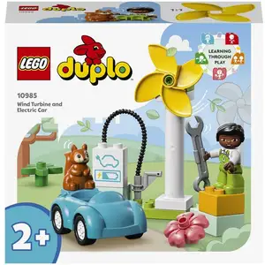 LEGO® DUPLO® : Éolienne et Voiture Électrique - Jeu Éducatif pour Enfa... pas cher