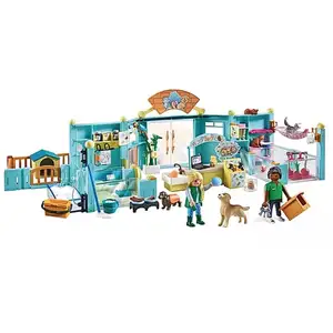Hôtel des animaux PLAYMOBIL - Soigneurs, chiens et aventures - Neuf pas cher