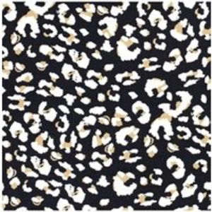sperenza Tissu viscose/lin imprimé léopard vendu par 50 cm(...) - Bleu pas cher