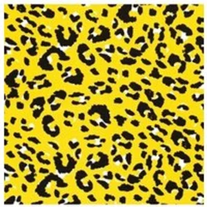 sperenza Tissu viscose/lin imprimé léopard vendu par 50 cm(...) - Jaune pas cher