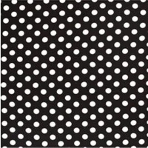 Tissu viscose imprimé pois blancs vendu par 50 cm(...) - Noir