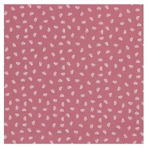 GENERIQUE Tissu coton double gaze imprimé brindilles vendu au mètre(...) - Rose