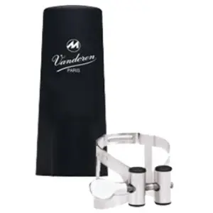 Comparateur de prix : VANDOREN Ligature M/o Mib Argentée Couvre-bec Plastique Ligatures clarinette Mib