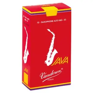 Comparateur de prix : Vandoren SR2635R Java 10 Anches pour Saxophone Alto 3,5 Rouge