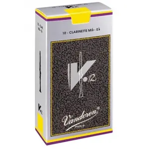 Boite de 10 anches Vandoren série V12 pour clarinette Mib - Force 4,5