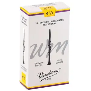 VANDOREN CR1645T - Anches clarinette Sib White Master Traditional force 4,5 pas cher