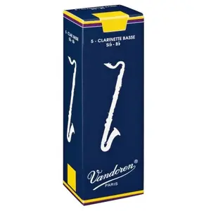 Comparateur de prix : Vandoren Boîte De 5 Anches Clarinette Basse Force 4 - Vandoren Cr124