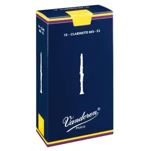 Comparateur de prix : Boite de 10 anches Vandoren série "Traditionelle" pour Clarinette Mib - Force 1