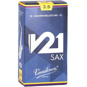 Comparateur de prix : Vandoren V21 boîte de 10 anches pour saxophone alto, force 3,5