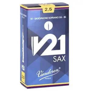 Comparateur de prix : Vandoren SR8025 - Anches saxophone soprano V21 force 2,5