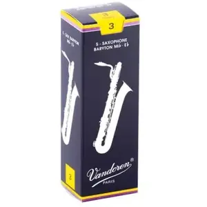 Comparateur de prix : Vandoren Traditional boîte de 5 anches pour saxophone baryton - force 3