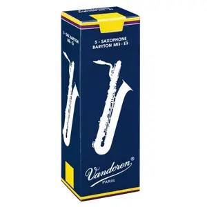 Comparateur de prix : Vandoren SR2435 - 5 Anches Saxophone Baryton Traditionnelles 3.5