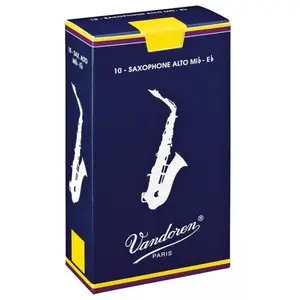 Comparateur de prix : Vandoren Traditional boîte de 10 anches pour saxophone alto, force 2,5