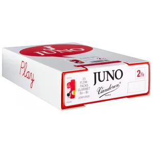 Comparateur de prix : Vandoren Juno 2,5 - Clarinette Sib (X 25) Anches clarinette Sib