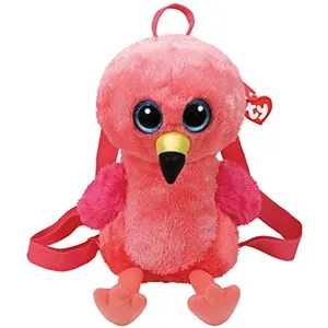 Ty TY95009 - Sac à Dos Peluche 50 cm - Gilda Le Flamant Rose pas cher