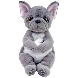 Ty - Beanie Babies - Peluche Wilfred Le Chien 15 cm, Gris, TY40596