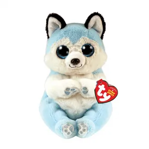 Comparateur de prix : Peluche Ty Beanie Bellies Thunder le husky 15 cm Bleu