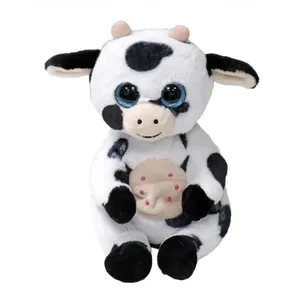 Animal en peluche Ty Beanie Bellies Herdly la vache 15 cm