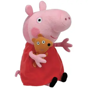 Comparateur de prix : Peluche Peppa Pig Ty Beanie - Peppa et Teddy - Licence Peppa Pig - Marque TY