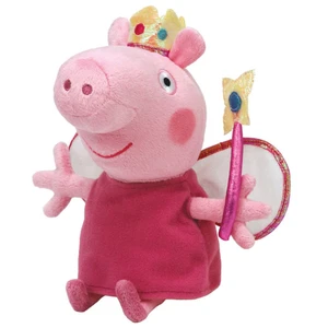 Comparateur de prix : Peppa Pig Princesse TY Beanie Peluche 15 cm 46129 Taille:taille unique