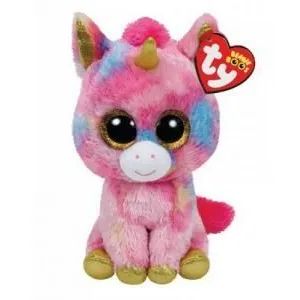 Comparateur de prix : Peluche - TY - Fantasia la licorne - Rose - Enfant - Intérieur - 23 cm