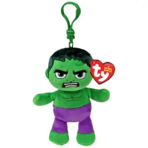 Comparateur de prix : Peluche Ty Marvel Beanie Babies Soft Porte-clés Hulk