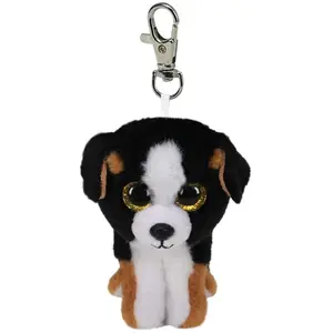 Porte-clés en peluche Ty Beanie Boo's Clip Roscoe Le chien 7 cm pas cher