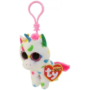 Porte-clés peluche Harmonie la Licorne Beanie Boo's Ty 8,5 cm pas cher