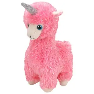 Peluche Ty Beanie Babies Taille S Lana le lama 15cm pas cher