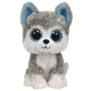TY Peluche - BEANIE BOO'S - Slush Chien 23cm - Gris et blanc - Intérieur pas cher