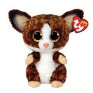 Comparateur de prix : Peluche Ty Beanie Boo's Small Binky Le Galagos Marron et Blanc