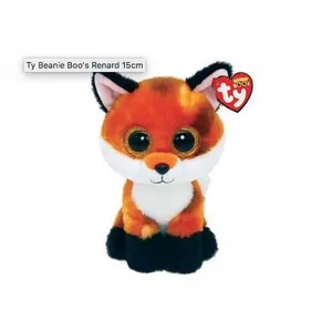 Peluche Ty Beanie Boo's Small Meadow Le Renard Roux et Blanc pas cher - Main Image