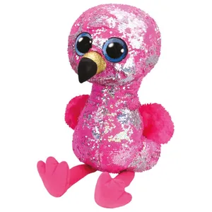 Peluche Ty Flippables Large Pinky le flamant 41 cm pas cher